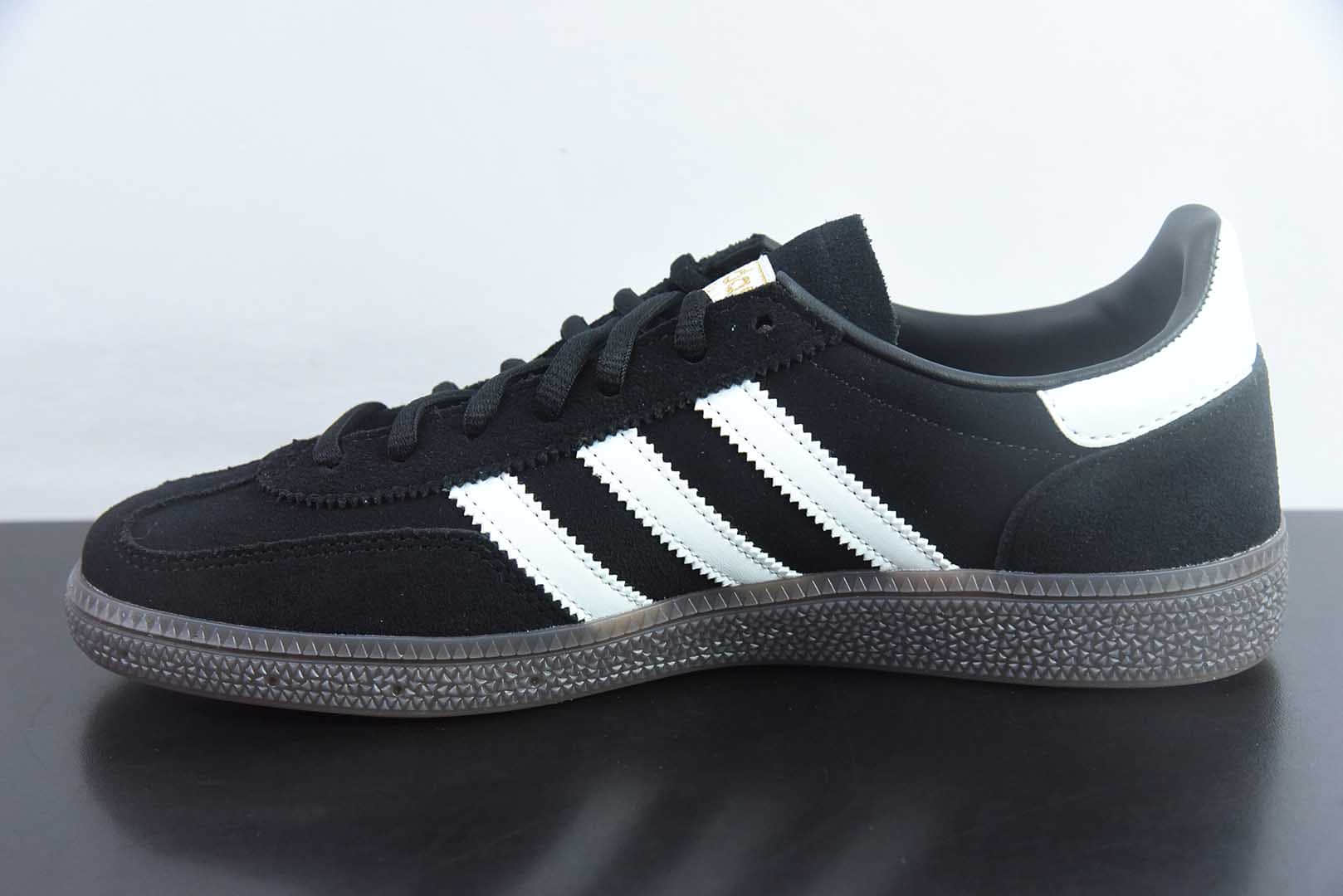 阿迪达斯Adidas Handball Spezial 阿迪三叶草学院风黑白低帮复古休闲板鞋纯原版本 货号：DB3021