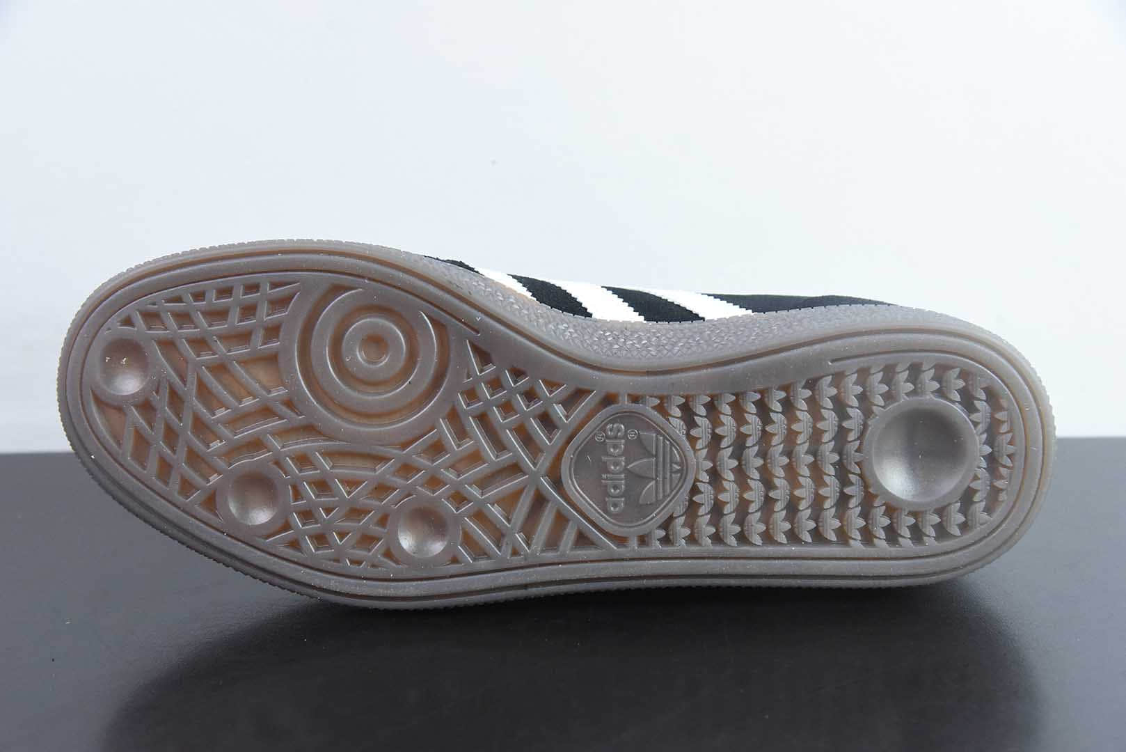 阿迪达斯Adidas Handball Spezial 阿迪三叶草学院风黑白低帮复古休闲板鞋纯原版本 货号：DB3021