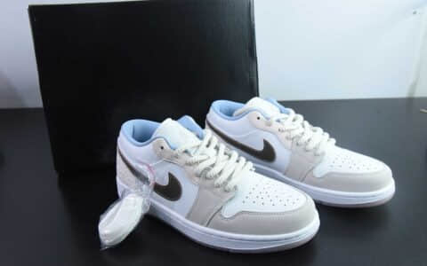 乔丹Air Jordan 1 Low AJ1乔1白粉低帮复古休闲板鞋纯原版本 货号：IB8859-101