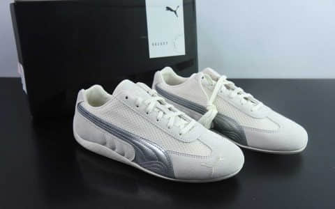 彪马The Open Product x Puma Speedcat 极速赛车系列米白银低帮生活休闲鞋纯原版本 货号：403902-01