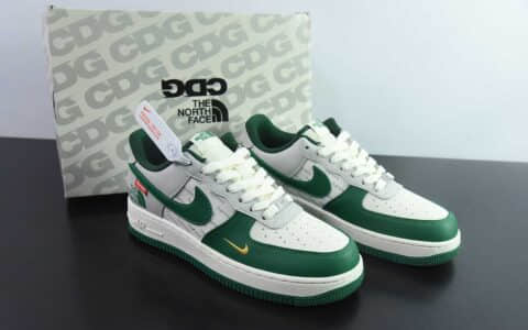 耐克Nike Air Force 1'07 Low 三方联名款孔雀绿空军一号低帮休闲板鞋纯原版本 货号：ZH2598-321