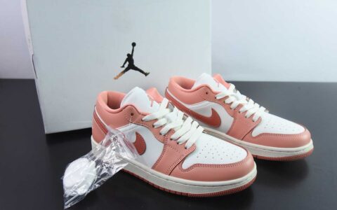 乔丹Air Jordan 1 Low AJ1乔1白粉低帮文化休闲板鞋纯原版本 货号：DC0774-180