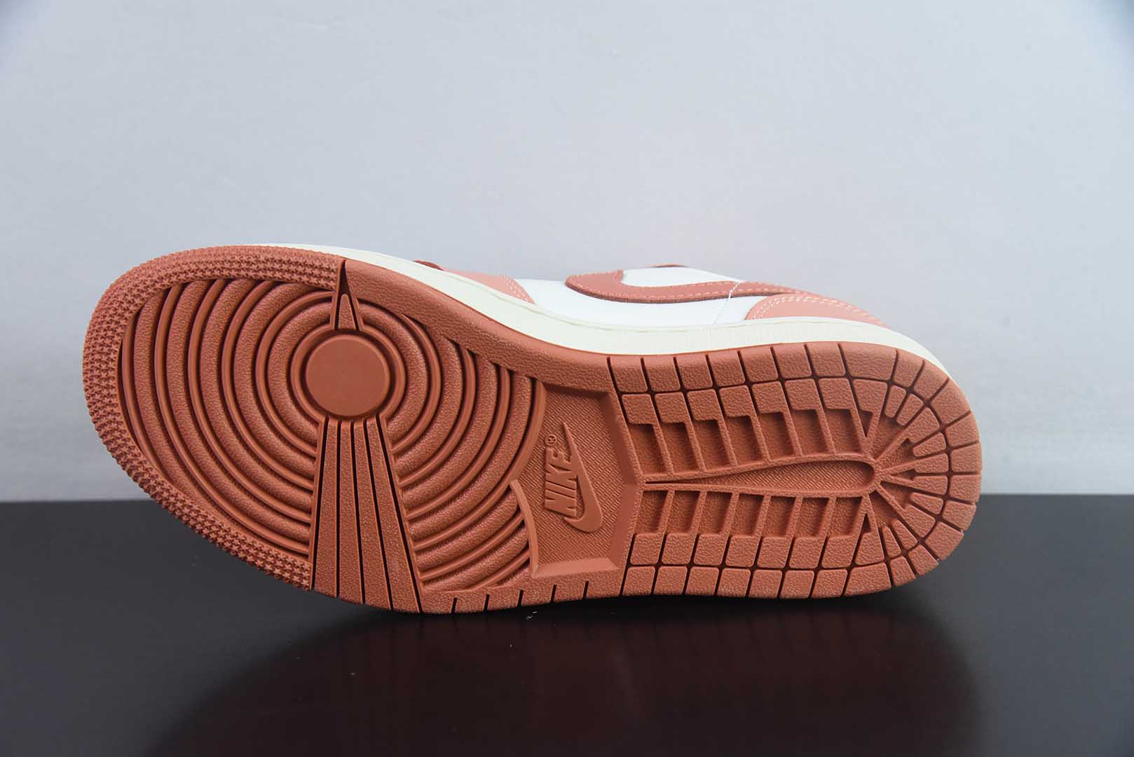 乔丹Air Jordan 1 Low AJ1乔1白粉低帮文化休闲板鞋纯原版本 货号：DC0774-180