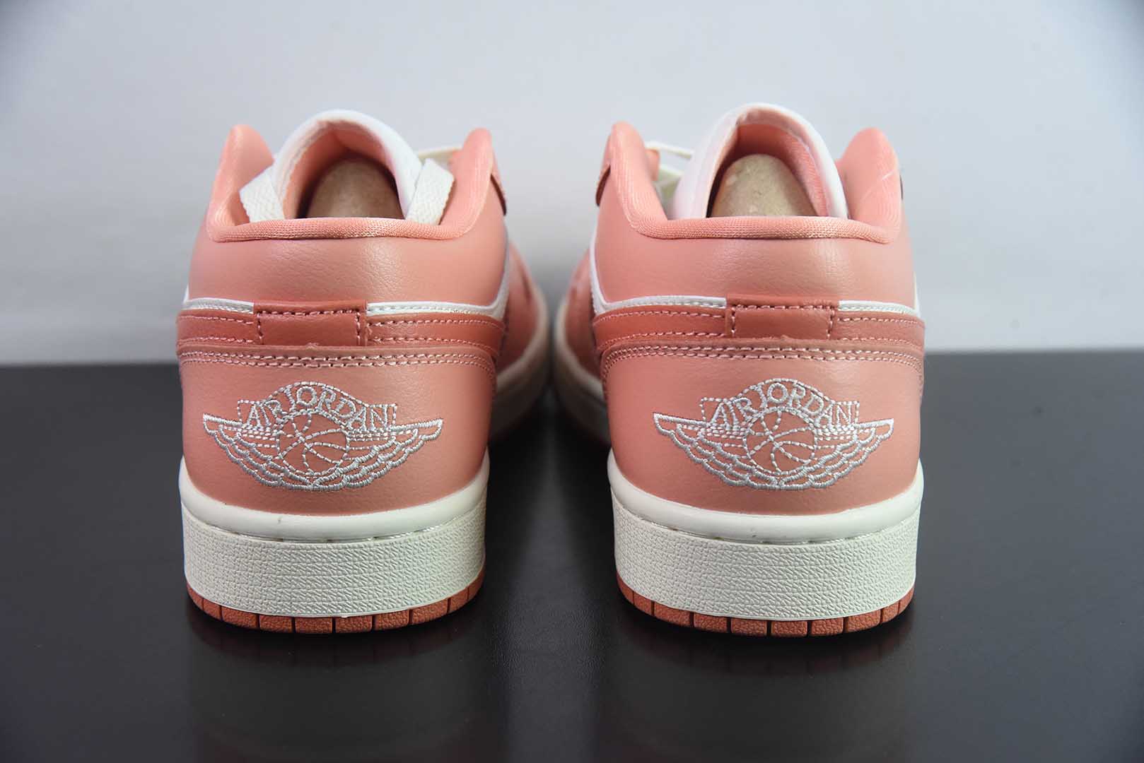 乔丹Air Jordan 1 Low AJ1乔1白粉低帮文化休闲板鞋纯原版本 货号：DC0774-180