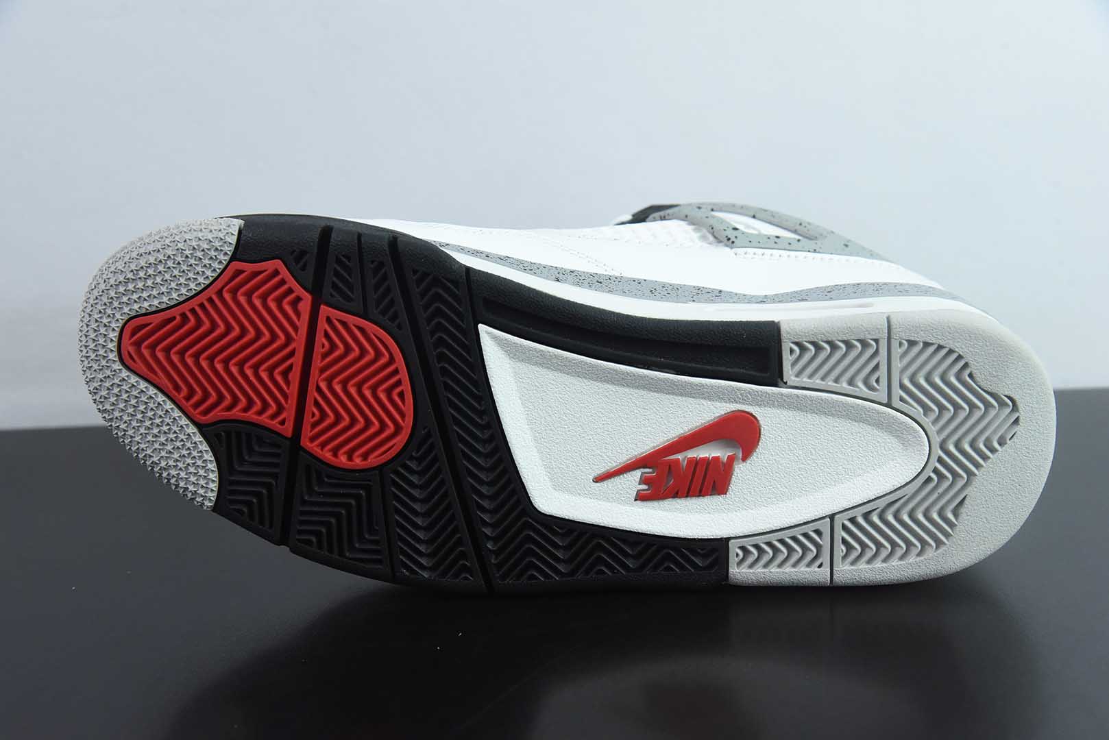 乔丹Air Jordan4 Retro OG White Cement AJ4复刻白水泥男子复古文化篮球鞋纯原版本 货号：FV5029-100