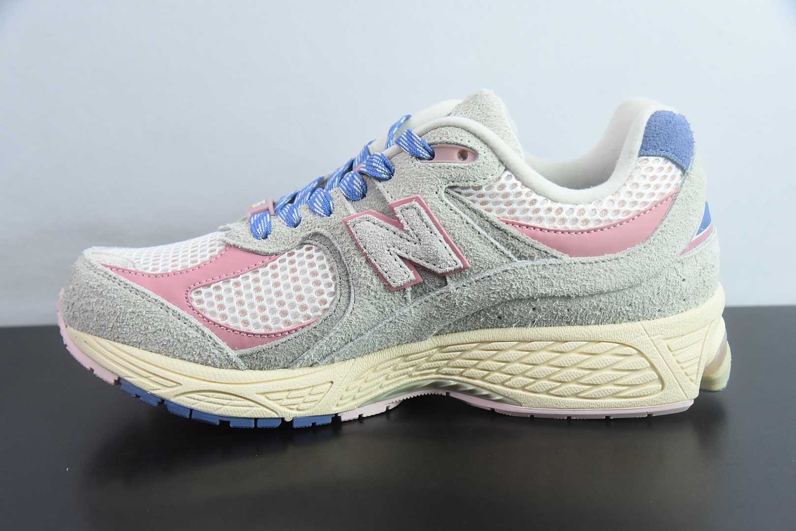新百伦New Balance 2002系列麂皮米粉蓝复古休闲跑步鞋纯原版本 货号：M2002RHE