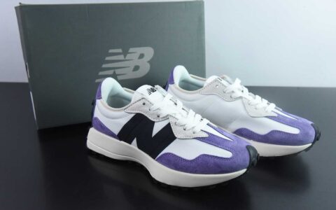 新百伦New Balance MS327系列黑白紫复古休闲运动慢跑鞋纯原版本 货号：MS327FE-2
