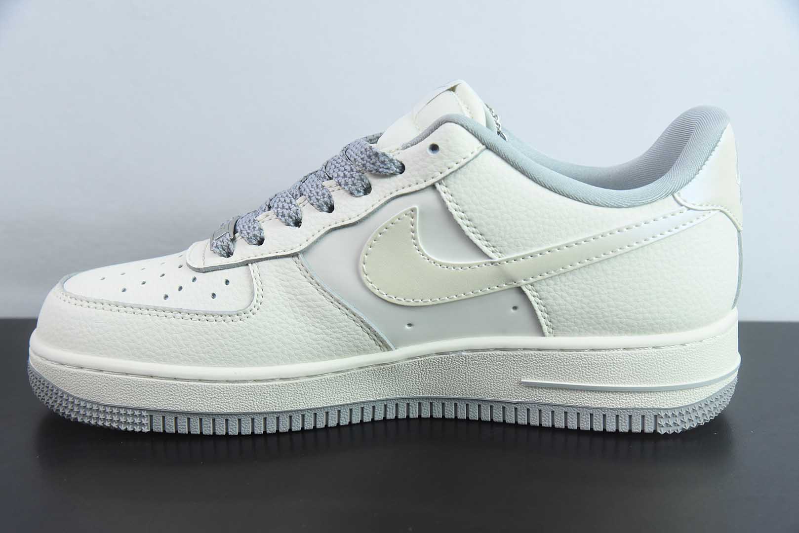 耐克Nike Air Force 1 '07 Low “Supreme联名灰底红标”空军一号低帮休闲板鞋纯原版本 货号:XX3168-195