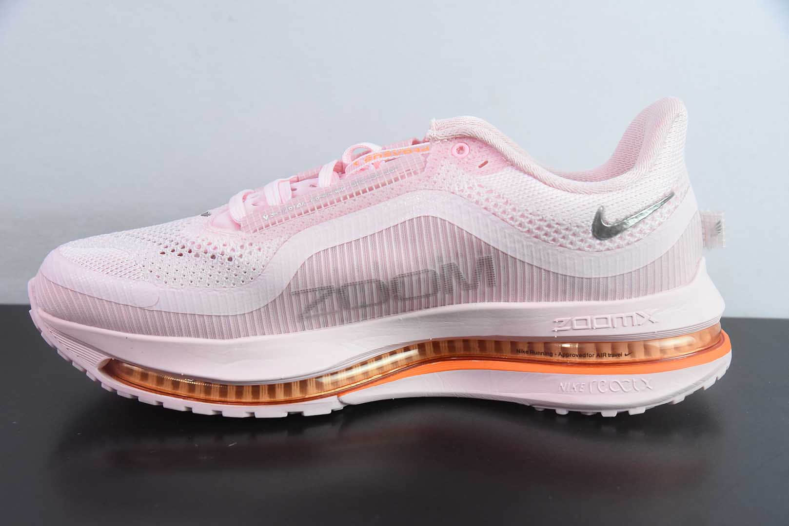 耐克Nike Air Zoom Pegasus Premium超级飞马粉橘灰勾网面全掌气垫跑鞋纯原版本 货号:HQ2592-601