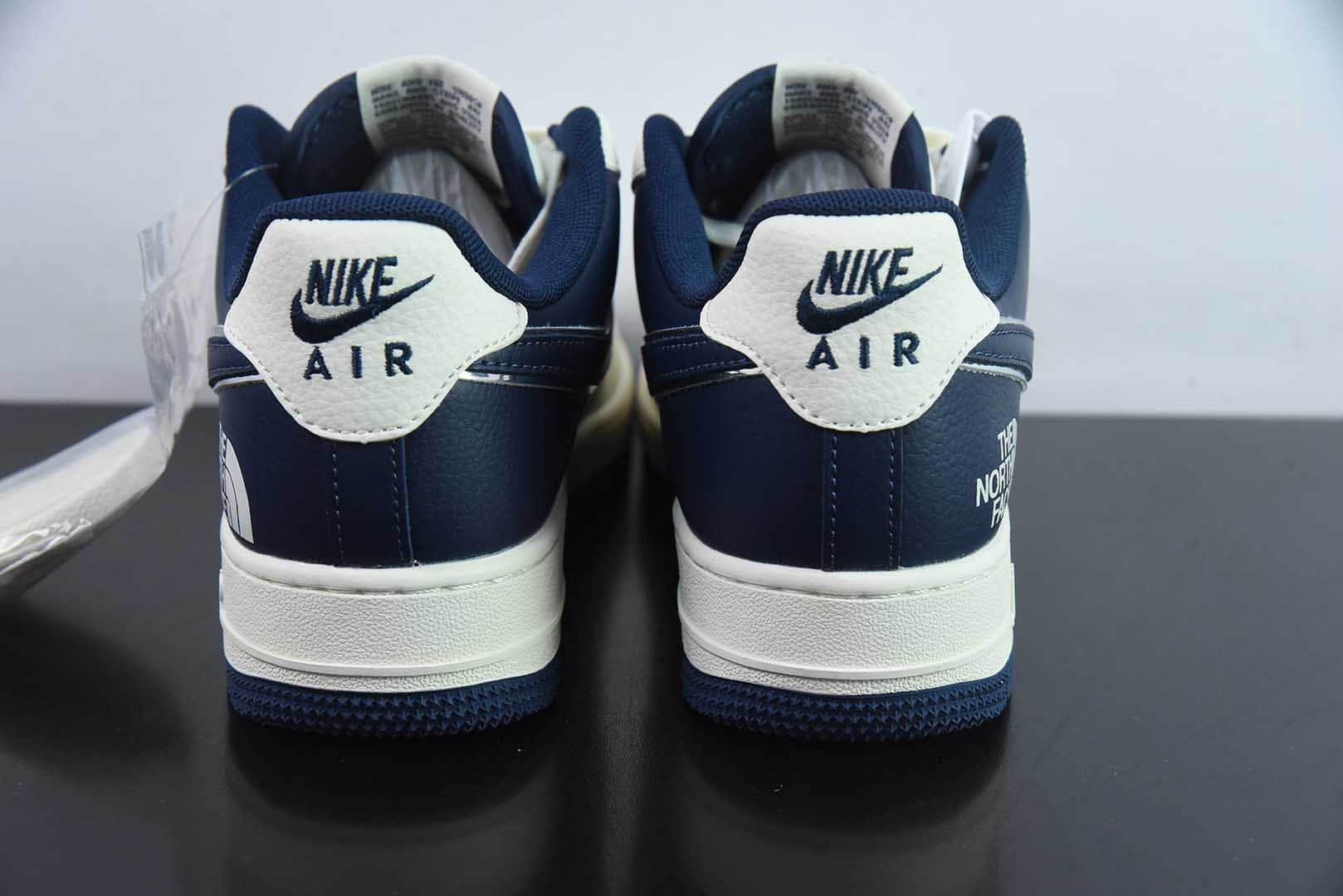 耐克 Nike Air Force 1'07 Low 北面联名白深蓝空军一号低帮休闲板鞋纯原版本 货号：ZH2598-318