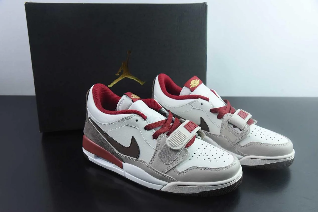 乔丹Air Jordan Legacy 312 Low AJ312马年限定米白红熊猫低帮复古篮球鞋纯原版本 货号：IQ9783-121