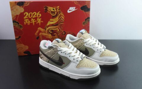 耐克Nike SB Dunk Low“ 马年限定”马踏祥云周年高端定制SB低帮休闲板鞋纯原版本 货号：IQ1118-220